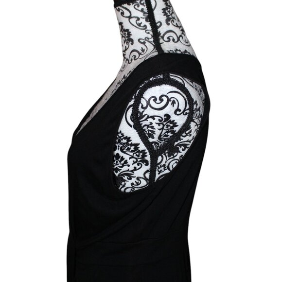 Three Dots Jersey Black Tank Dress Size Large Good Used Condition Comfy - Picture 5 of 10